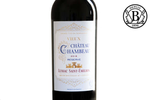 Etiquette Vin Rouge Cacher Vieux Château Chambeau - Chez Victor- Berbèche