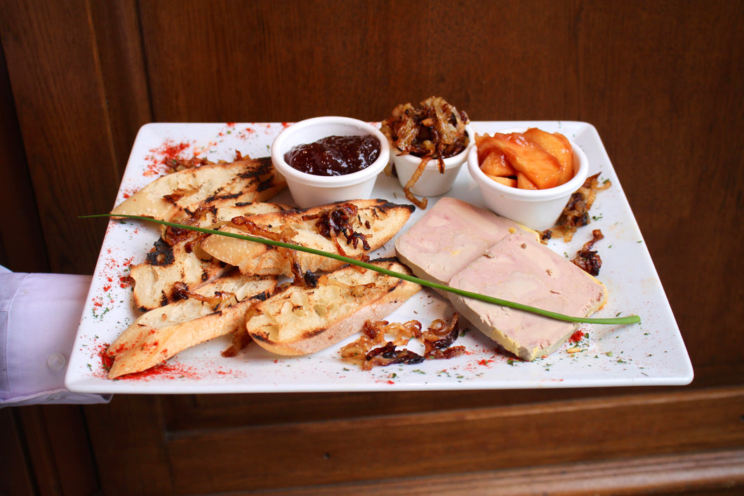 Foie Gras d'Oie Maison Cacher avec Pain - Chez Victor- Berbèche