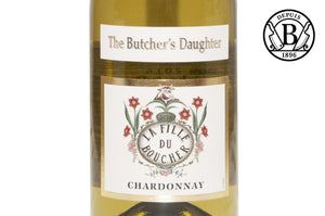 Etiquette Vin Blanc Cacher Chardonnay La Fille du Boucher - Chez Victor- Berbèche