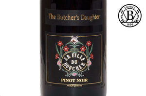 Etiquette Vin Rouge Cacher Pinot Noir La Fille du Boucher - Chez Victor- Berbèche